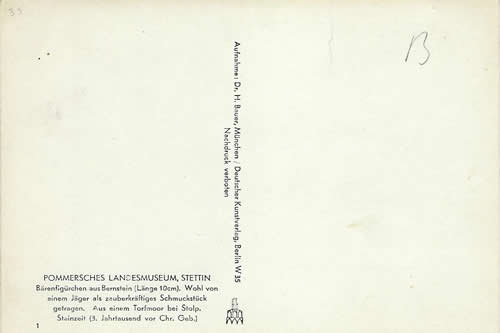 reverse of  Postcard Hilde Lotz-Bauer